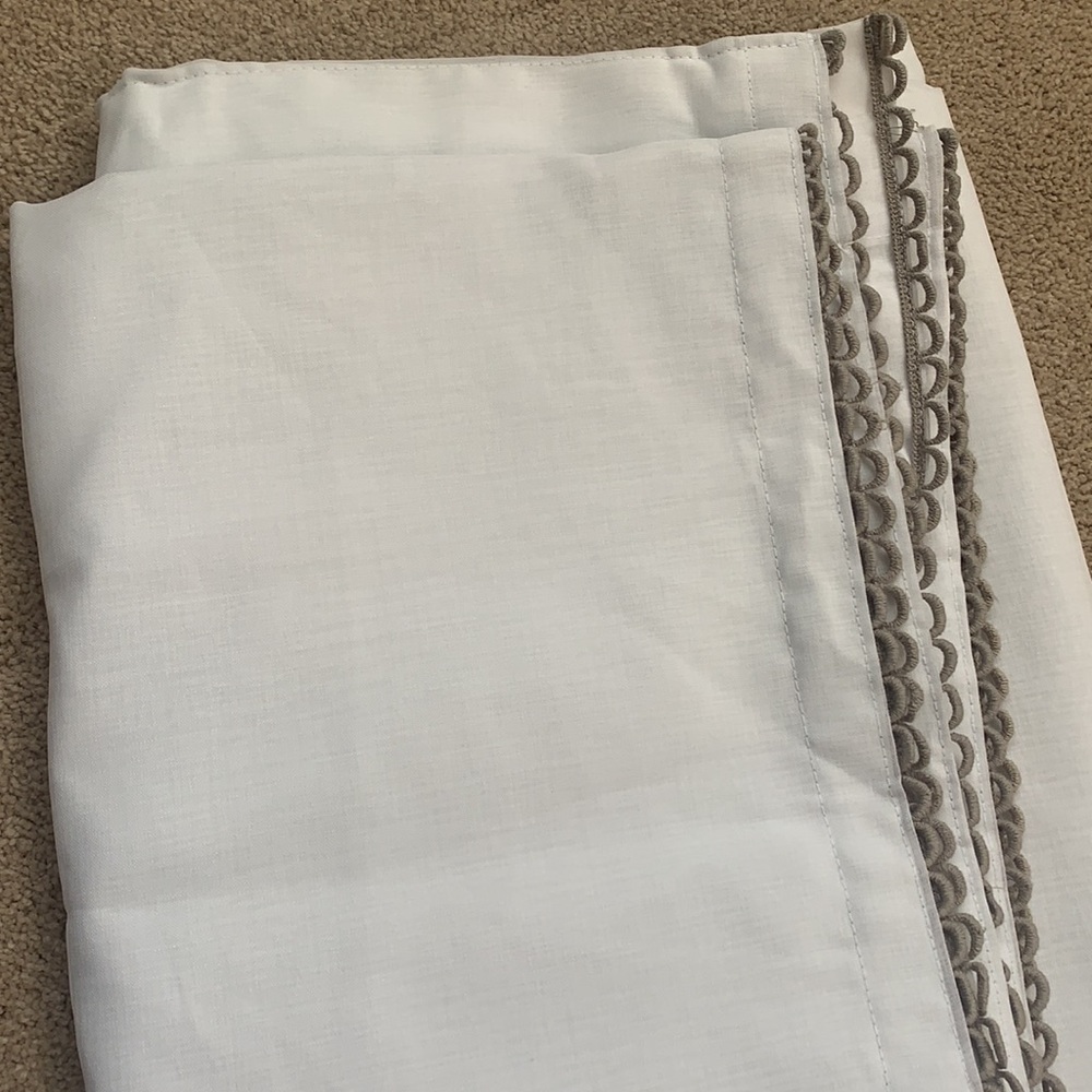4 count Pillowfort 84” Loop Trim Blackout Curtains